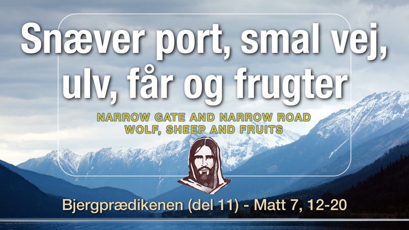 "Snæver port, smal vej, ulv, får og frugter" - Bjergprædikenen del 11, Frank Ahlmann, Varde